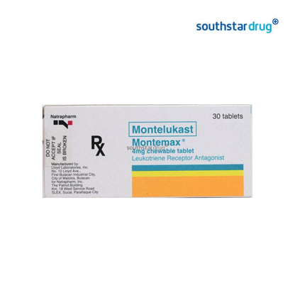 Rx: Montemax 4mg Tablet