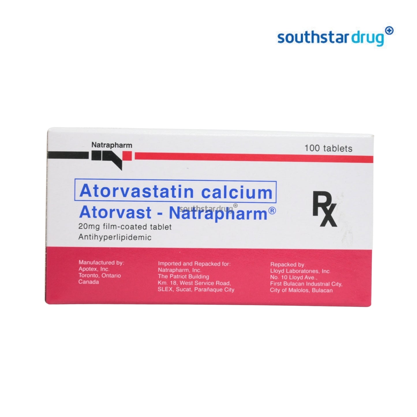 Rx: Atorvast 20mg Tablet