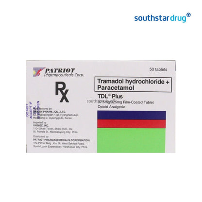 Rx: TDL Plus 325mg / 37.5mg Film-Coated Tablet