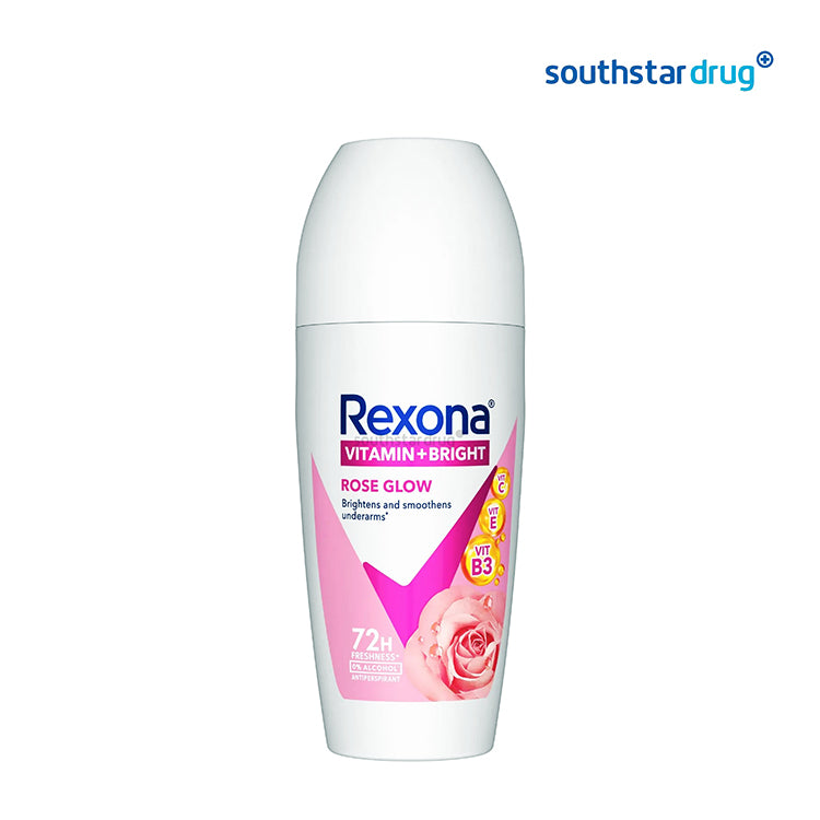 Rexona Women Deodorant Roll-On Vitamin + Bright Rose Glow 50ml