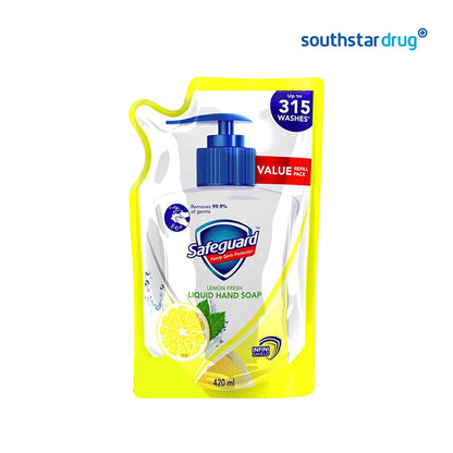 Safeguard Lemon Fresh Liquid Hand Soap Refill Pack 420 ml