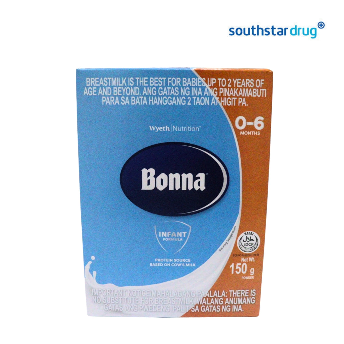 Bonna 0 to 6 Months Milk 150g Box