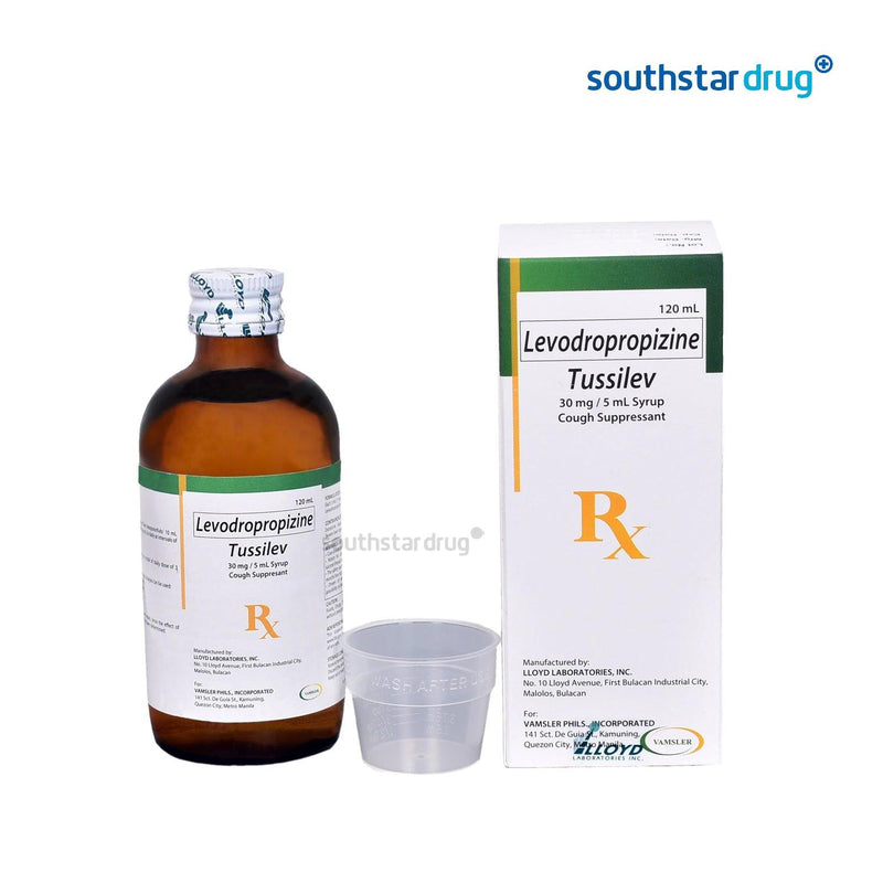 Rx: Tussilev 30mg / 5ml 120ml Syrup - Southstar Drug