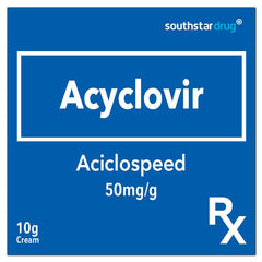 Rx: Aciclospeed 50mg/g Cream 10g - Southstar Drug