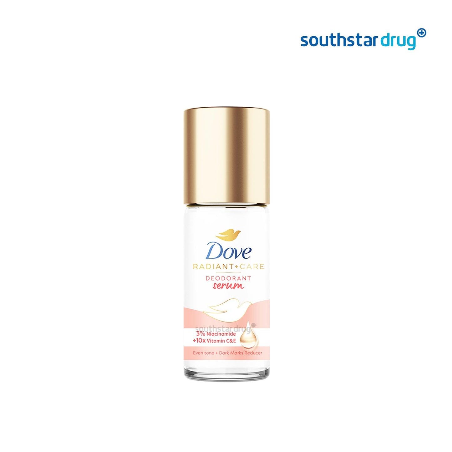 Dove Radiant Care Deodorant Serum Vitamin C E Dark Marks Reducer 45ml - Southstar Drug