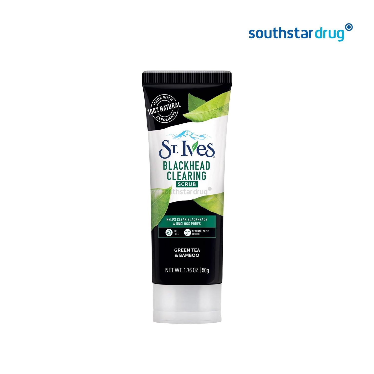 St.Ives Blackhead Clearing Grean Tea Facial Scrub 50g - Southstar Drug