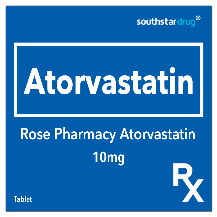 Rx: Rose Pharmacy Atorvastatin 10mg 1pc. Tablet