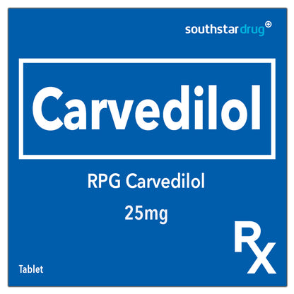 Rx: Rose Pharmacy Carvedilol 25mg Tablet