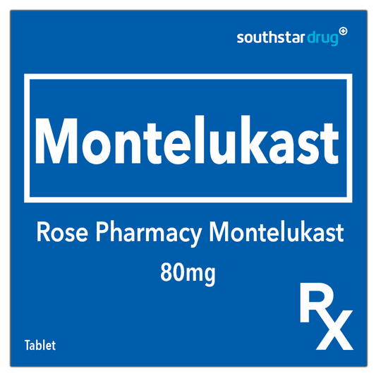 Rx: Rose Pharmacy Montelukast 80mg 1pc. Tablet