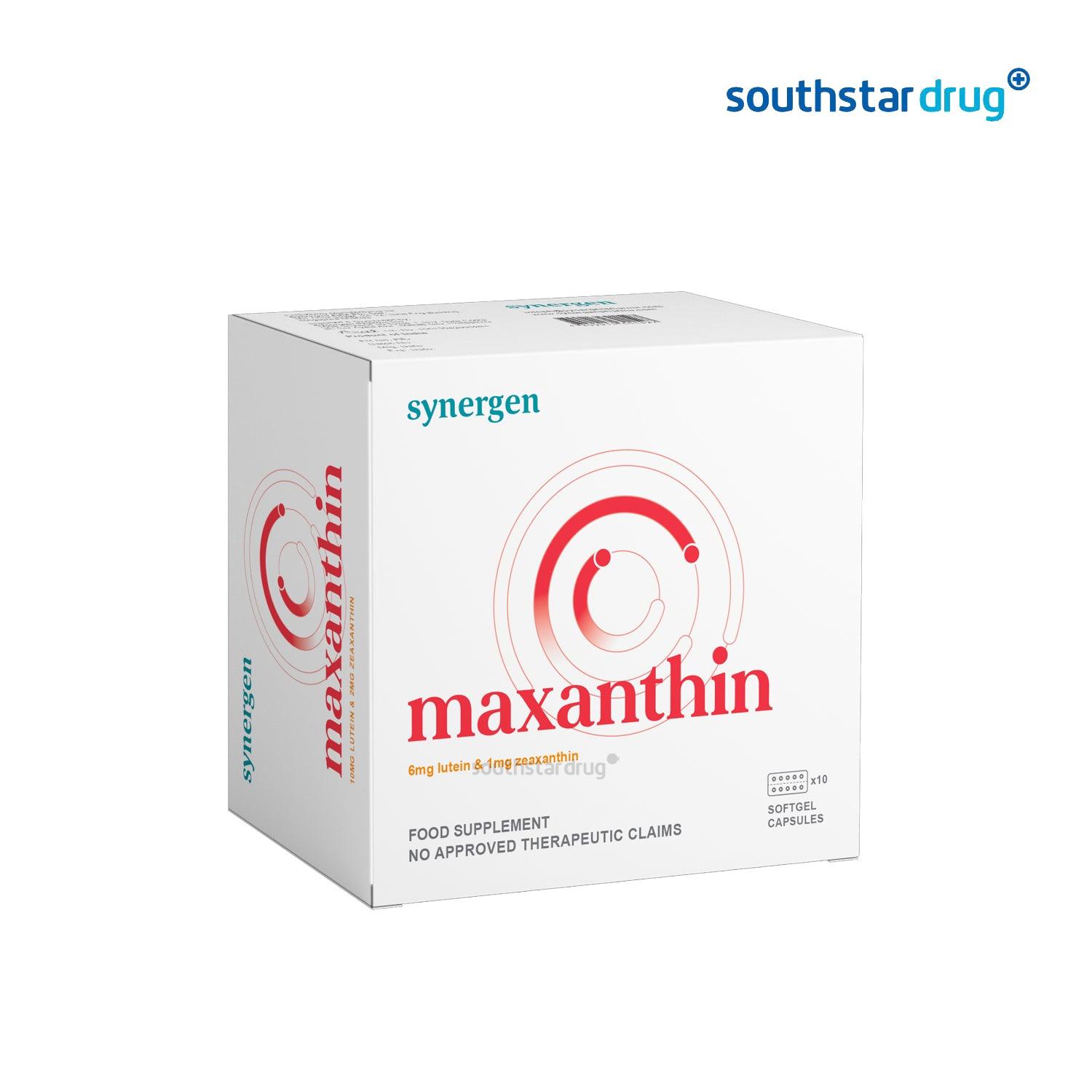 Maxanthin 6mg/1mg Soft Gel Capsule - 20s - Southstar Drug