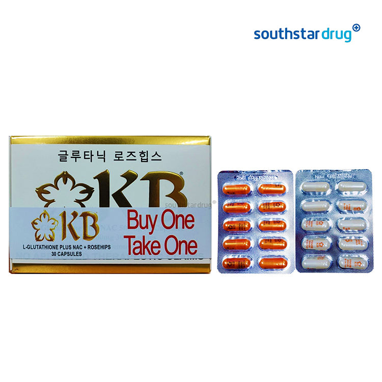 KB Gluta Plus Nac 500mg Capsule - 30s Buy 1 Take 1