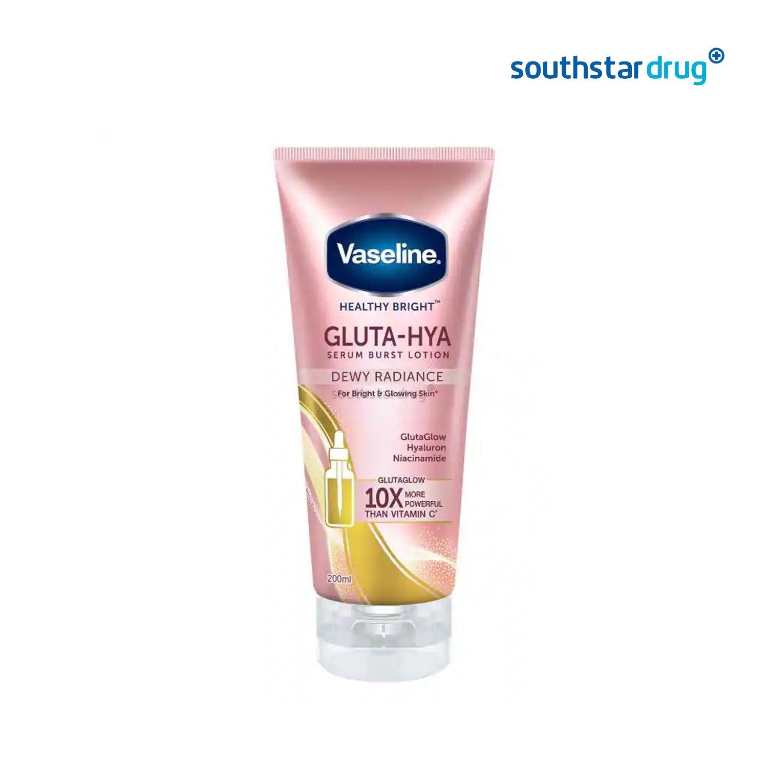 Vaseline Gluta-Hya Serum Burst Lotion Dewy Radiance 200ml - Southstar Drug