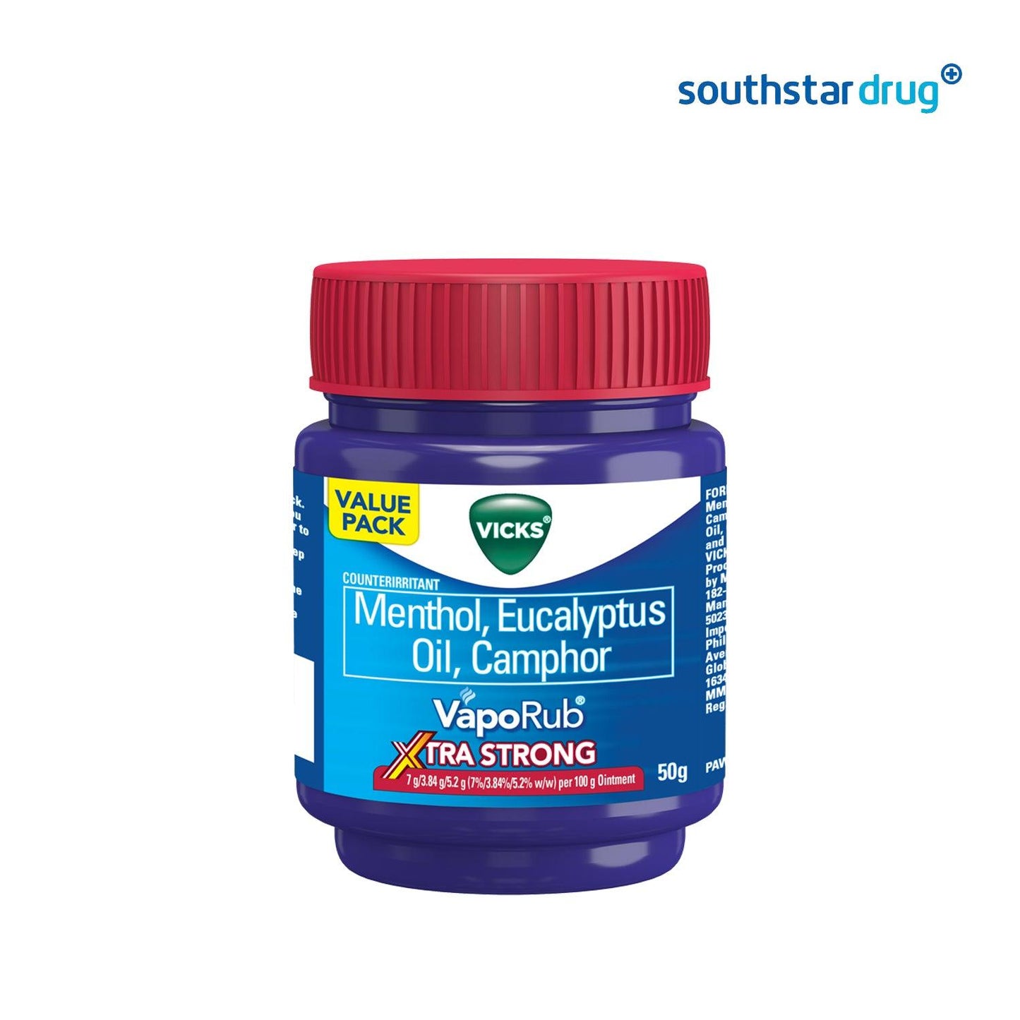 Vicks Vaporub Xtra Strong 50g - Southstar Drug