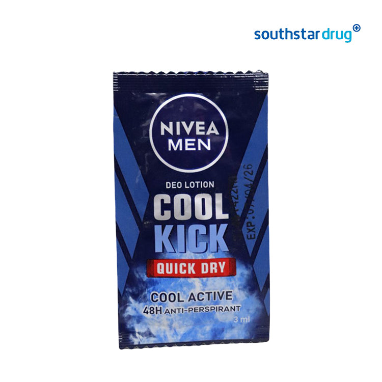 Nivea Men Deodorant Lotion Cool Kick Active 3ml Sachet - 6s