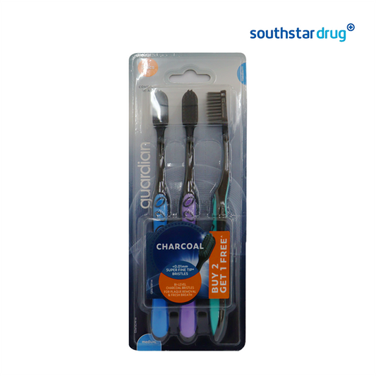 Guardian Charcoal Medium Toothbrush - 3s