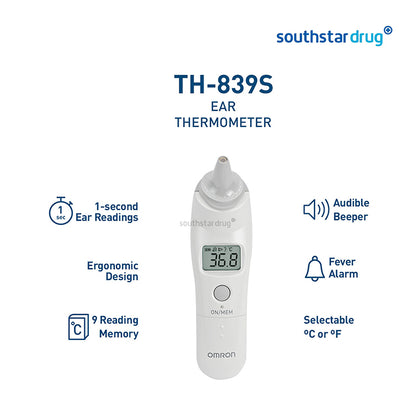 Omron TH839S Digital Ear Thermometer (Baby/Body)