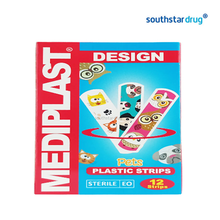 Mediplast Plastic Strips Design Pets 12's