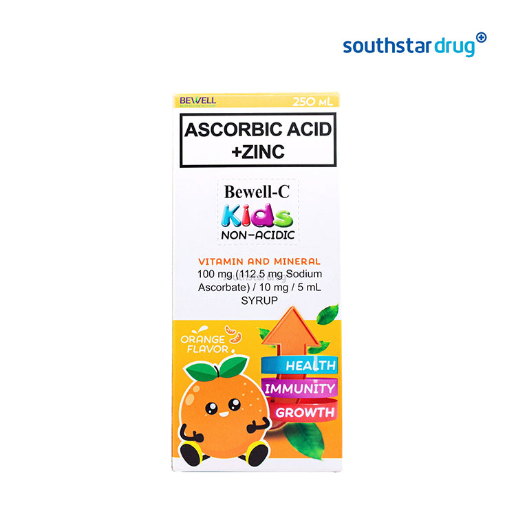 Bewell-C Kids Ascorbic Acid+Zinc Syrup 250ml