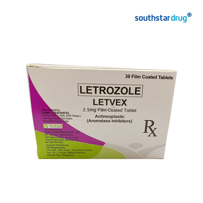 Rx: Letvex 2.5mg Tablet