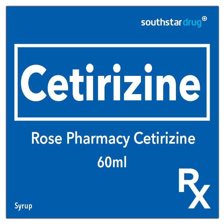Rx: Rose Pharmacy Cetirizine 60ml Syrup