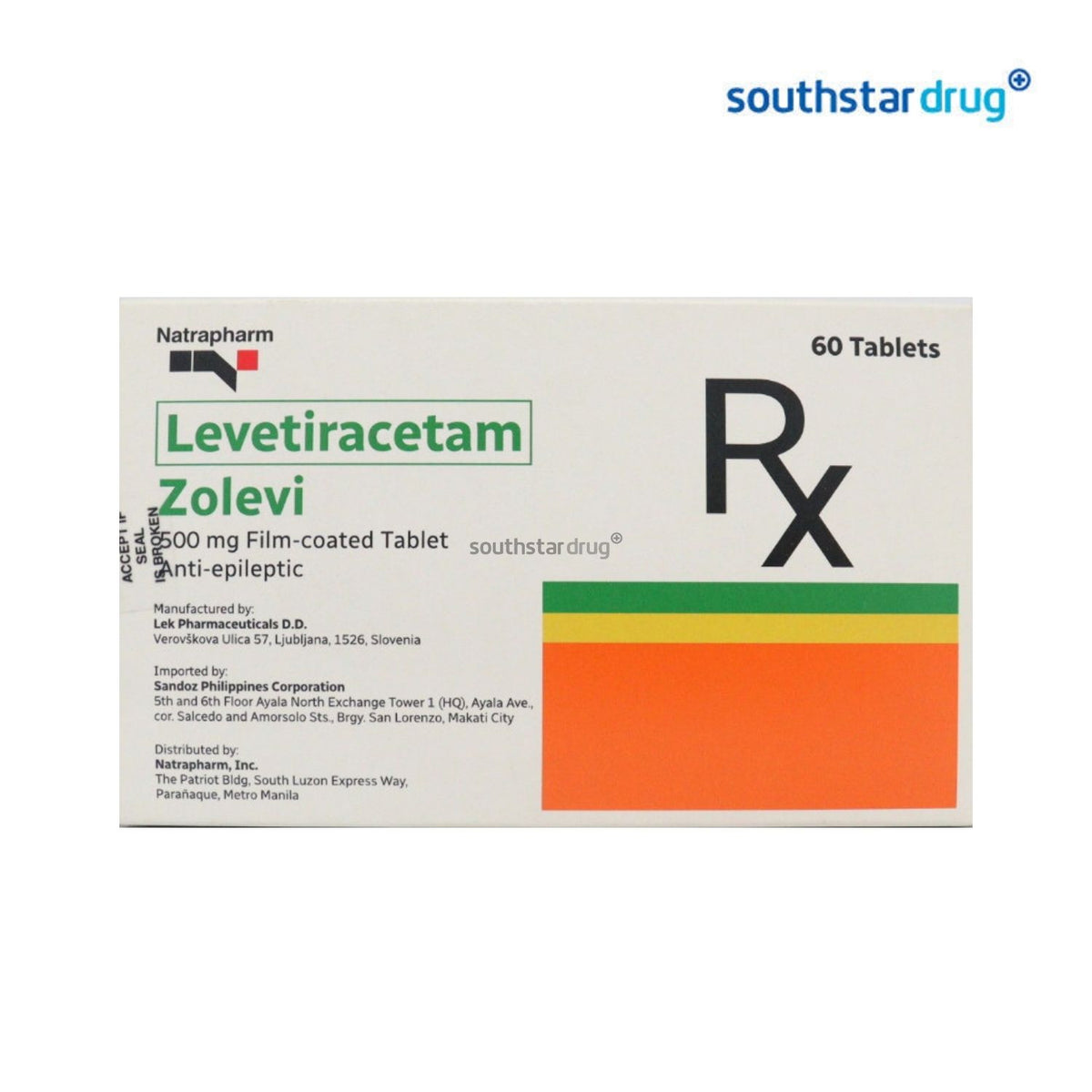 Rx: Zolevi 500mg Film-coated Tablet