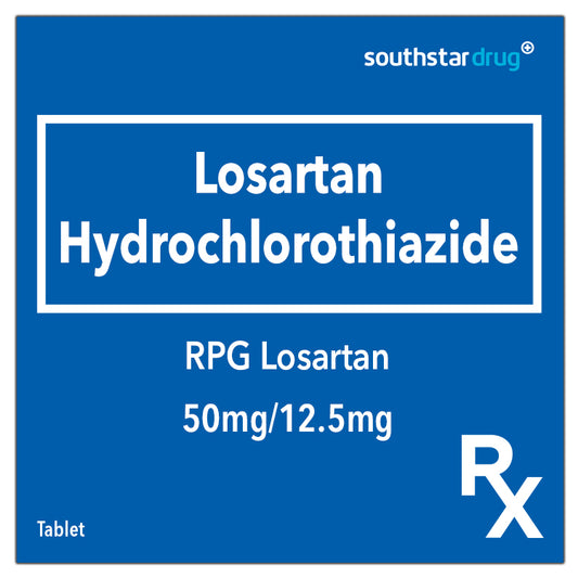 Rx: RPG Losartan Hydrochlorothiazide 50mg/12.5mg Tablet