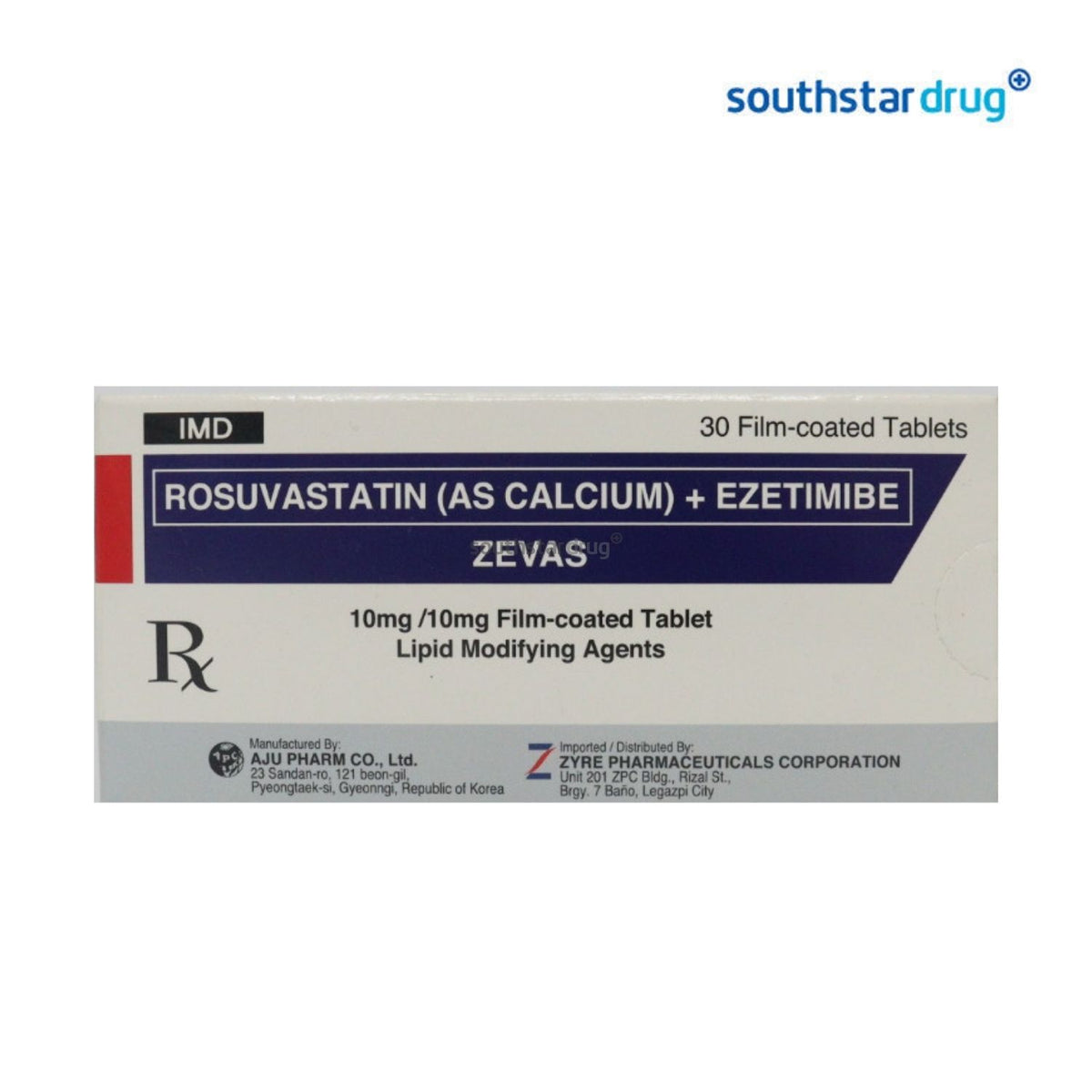 Rx: Zevas 10mg/10mg 1pc. Film-coated Tablet