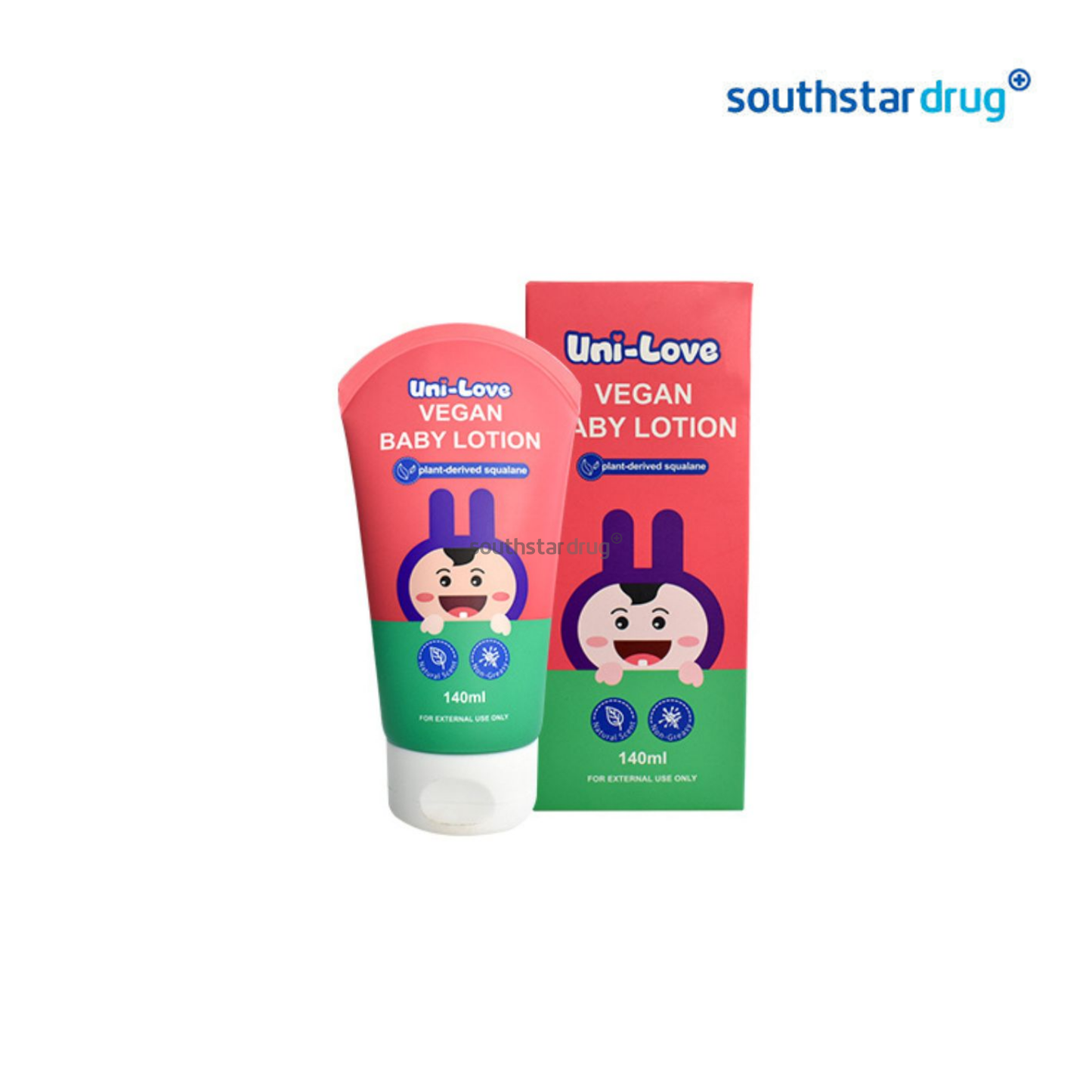 Uni Love Baby Lotion Vegan Formula 140ml Tube – Gentle Moisturizing Lotion for Sensitive Skin