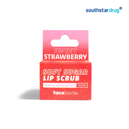 FaceFacts Sweet Strawberry Soft Sugar Lip Scrub 10g