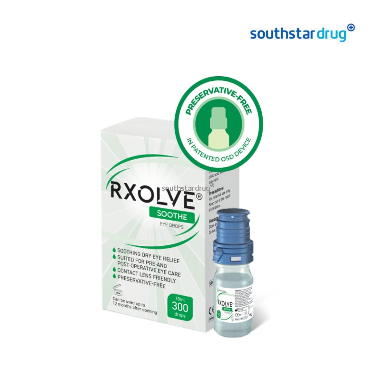 Rxolve Soothe Lubricating Eye Drops 10ml
