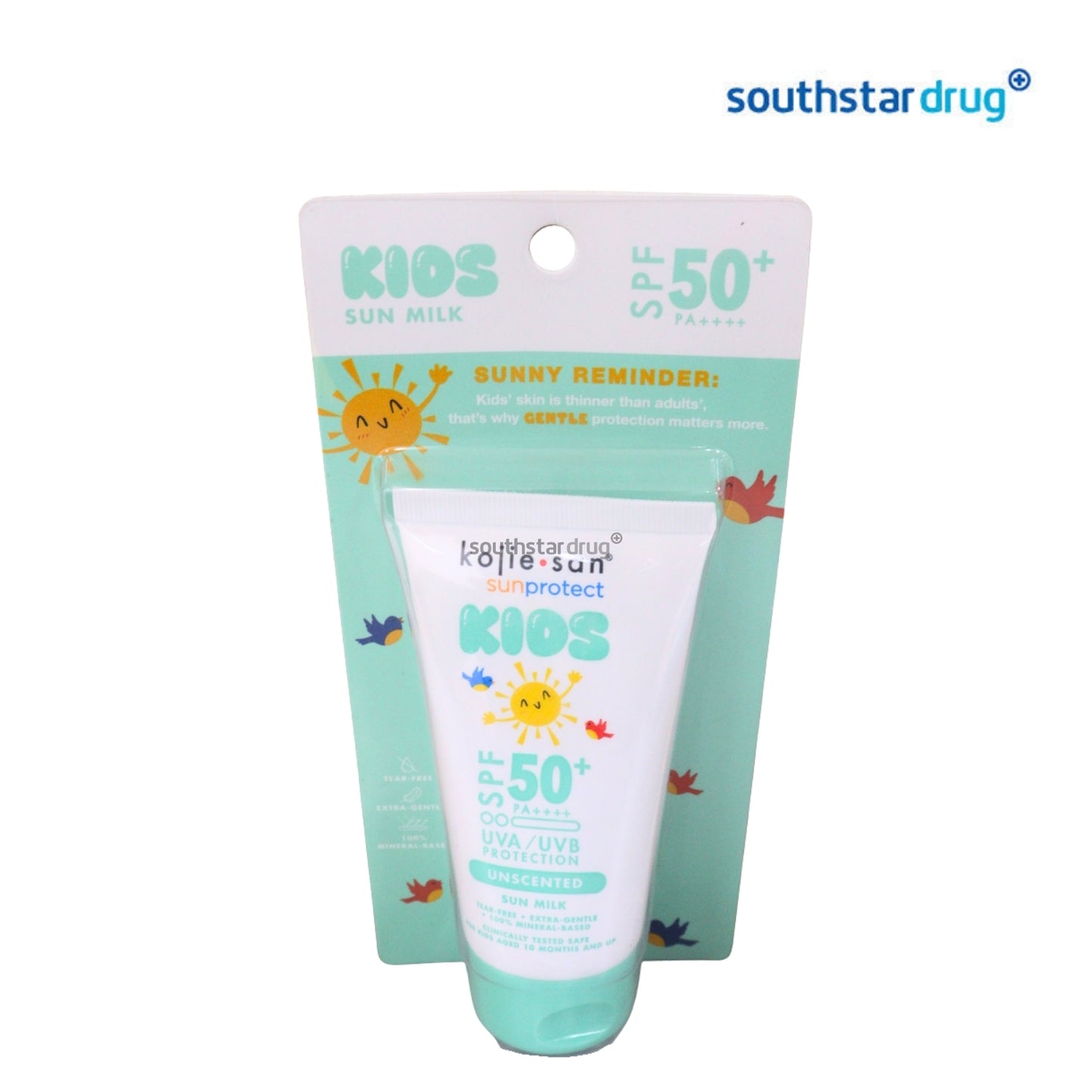 Kojie San Kids Sunscreen SPF50 Unscented 50g (1 Tube) - Sun Protection