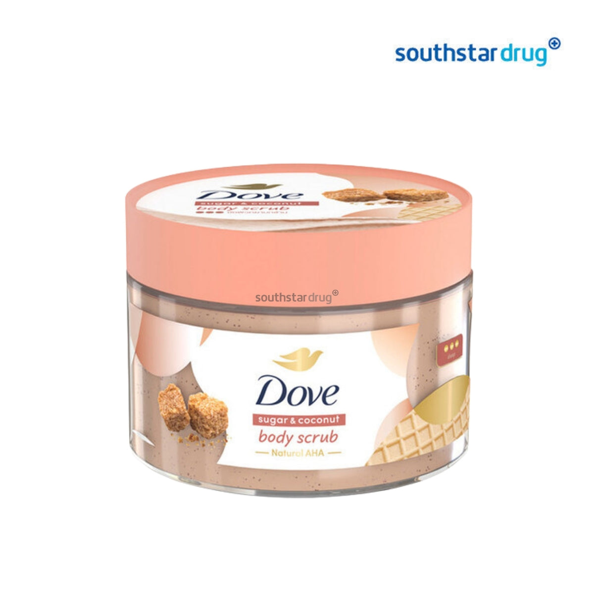 Dove Sugar & Coconut Body Scrub 280g Tub