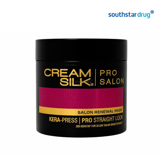 Cream Silk ProSalon Straight Lock Hair Mask 250ml (1 Tub) – Hair Smoothing and Conditioning Care