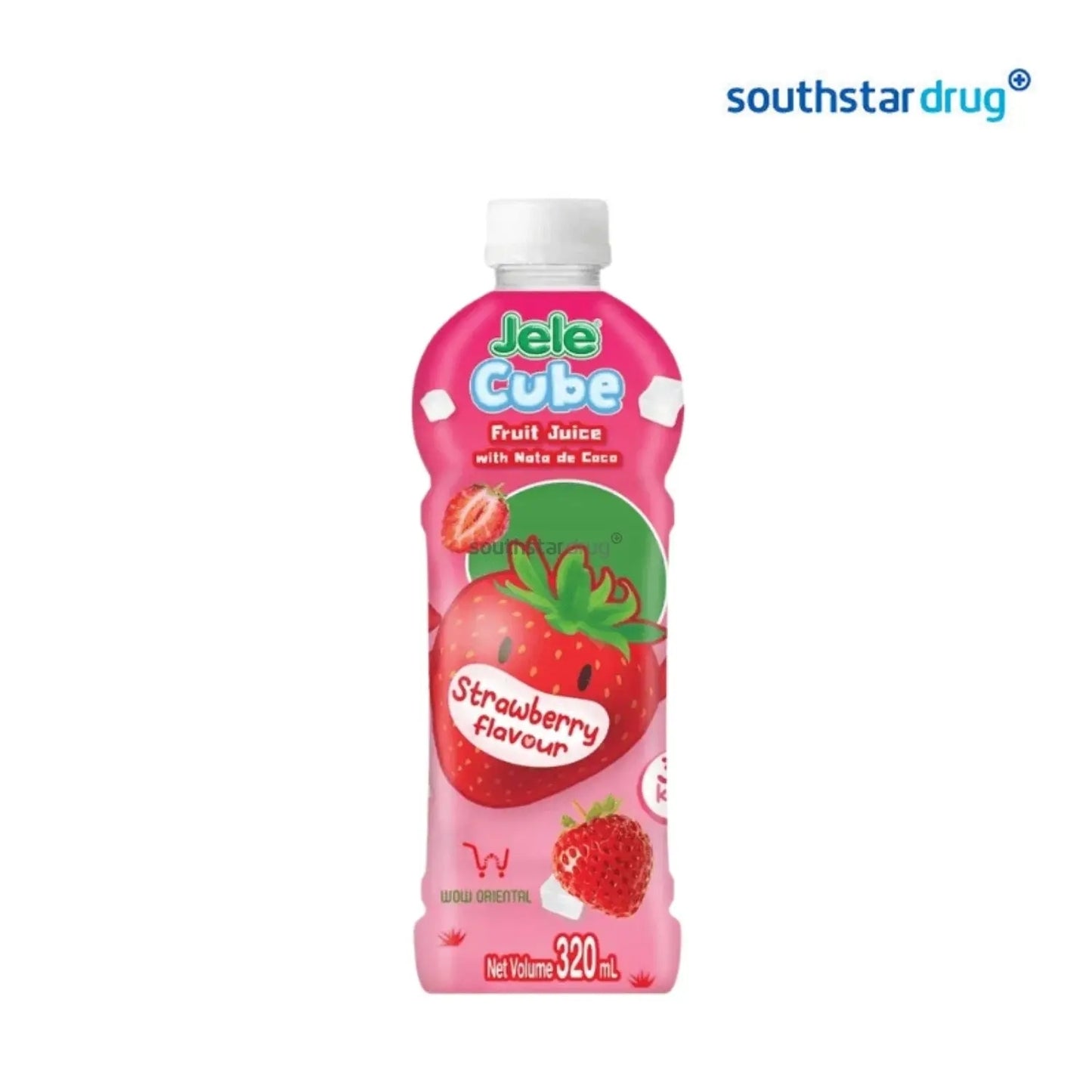 Jele Cube Strawberry Juice Drink 320ml Bottle