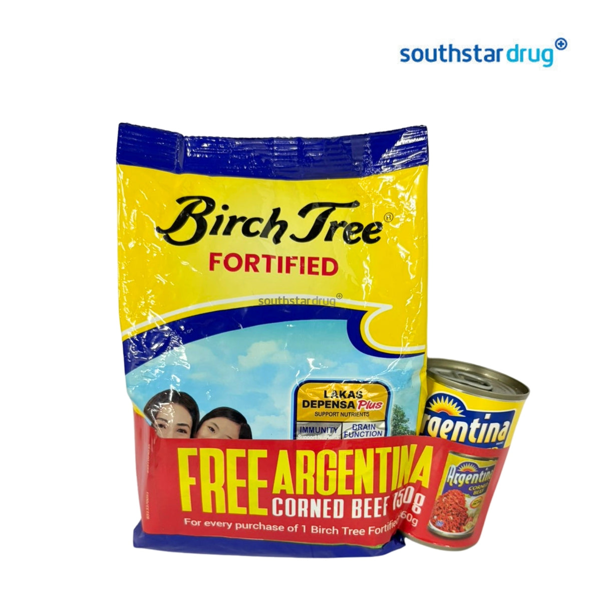 Birch Tree Fortified Powdered Milk Drink 660g Pouch + Free Argentina Corned Beef