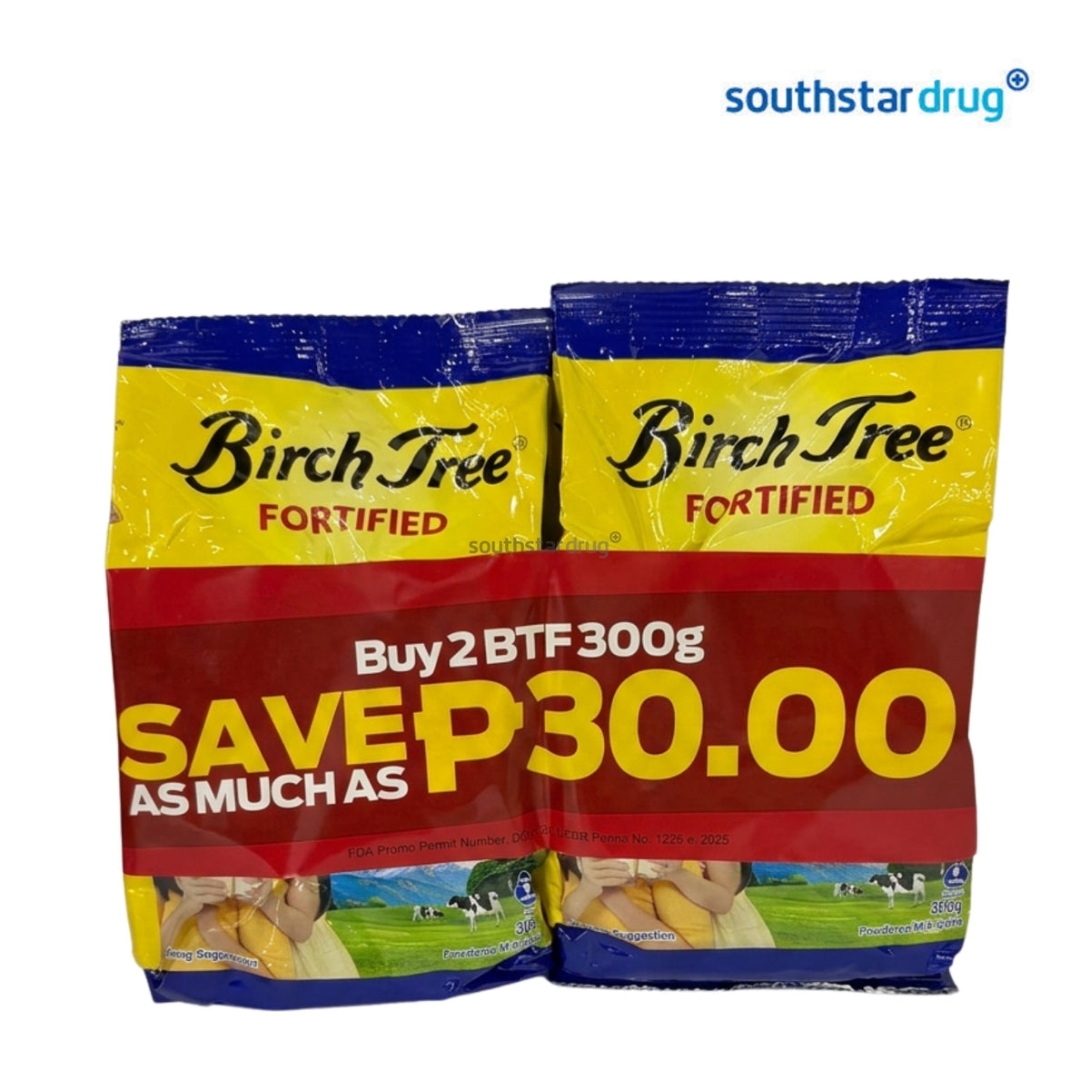 Birch Tree Fortified Powdered Milk Drink 300g Pouch – Buy 2 Save ₱30