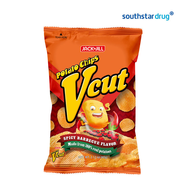 V-Cut Barbecue Flavored Chips 75g / 60g Pack