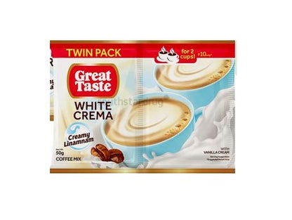 Great Taste Twinpack White Crema 50g - 6s