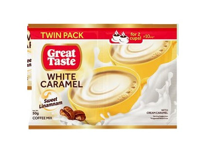 Great Taste Twinpack White Caramel 50g