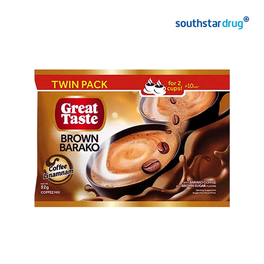 Great Taste Brown Barako 52g Twin Pack