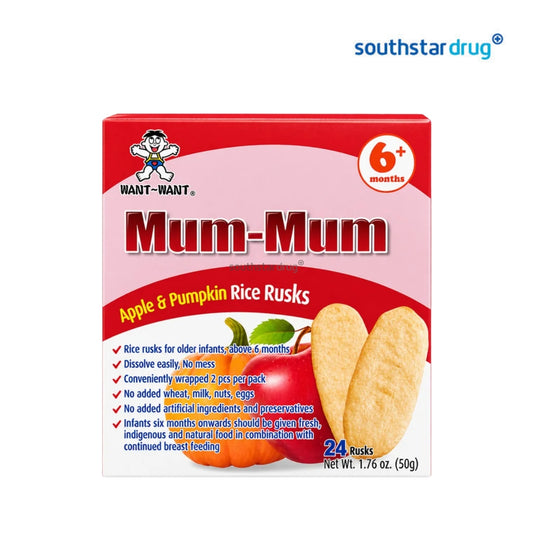 Mum Mum Teething Biscuit Apple & Pumpkin 50g Box