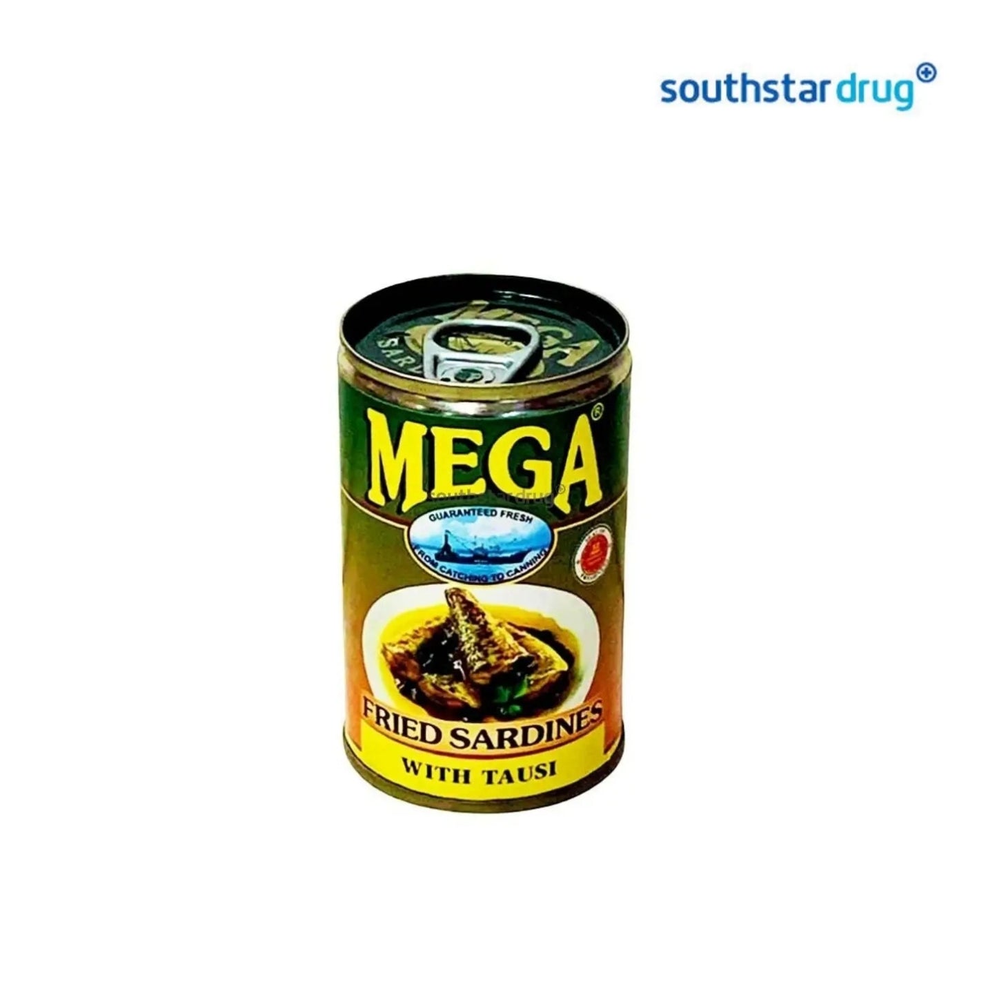 Mega Sardines Fried with Tausi 155g Can