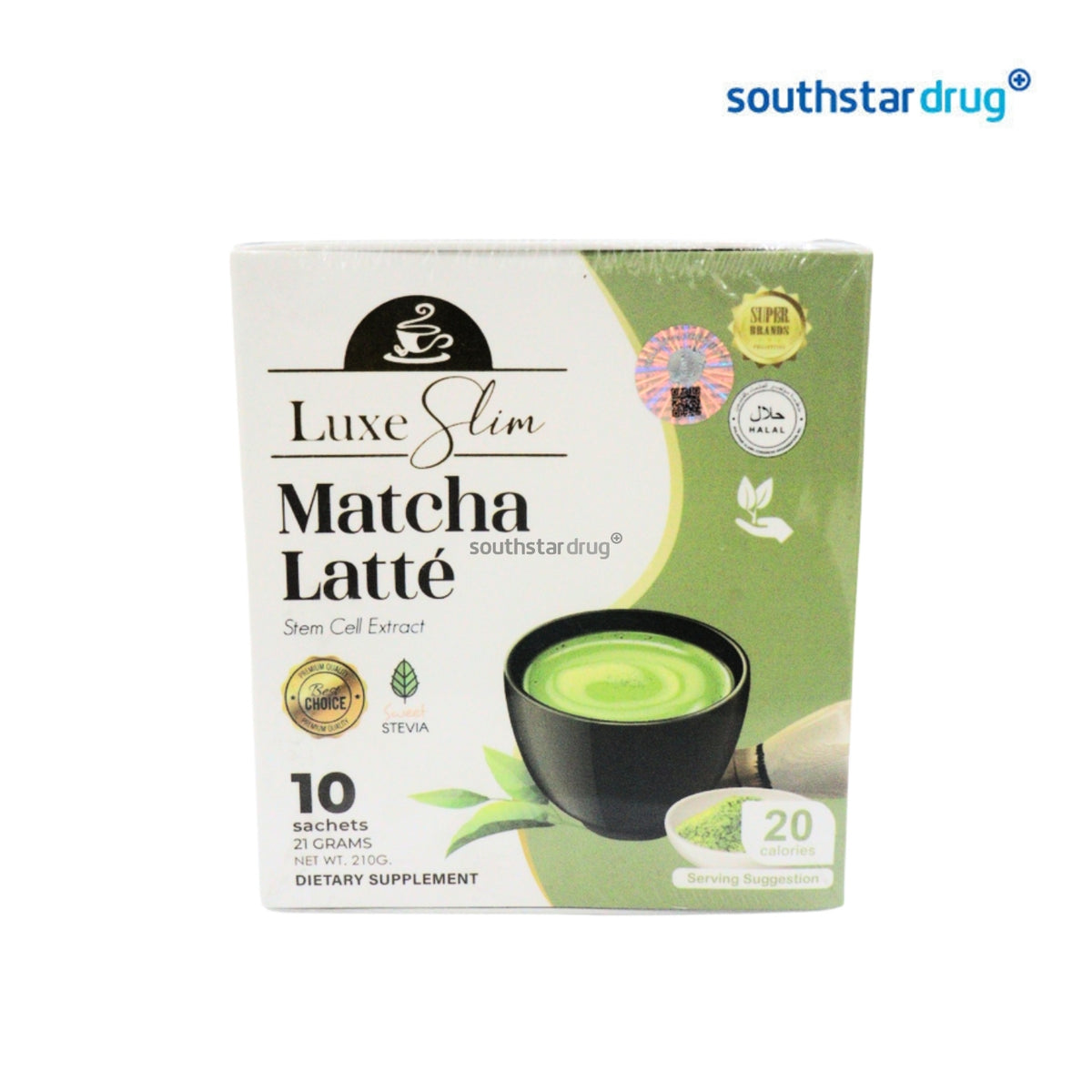 Luxe Slim Matcha Latte Powder Drink Mix 10 Sachets