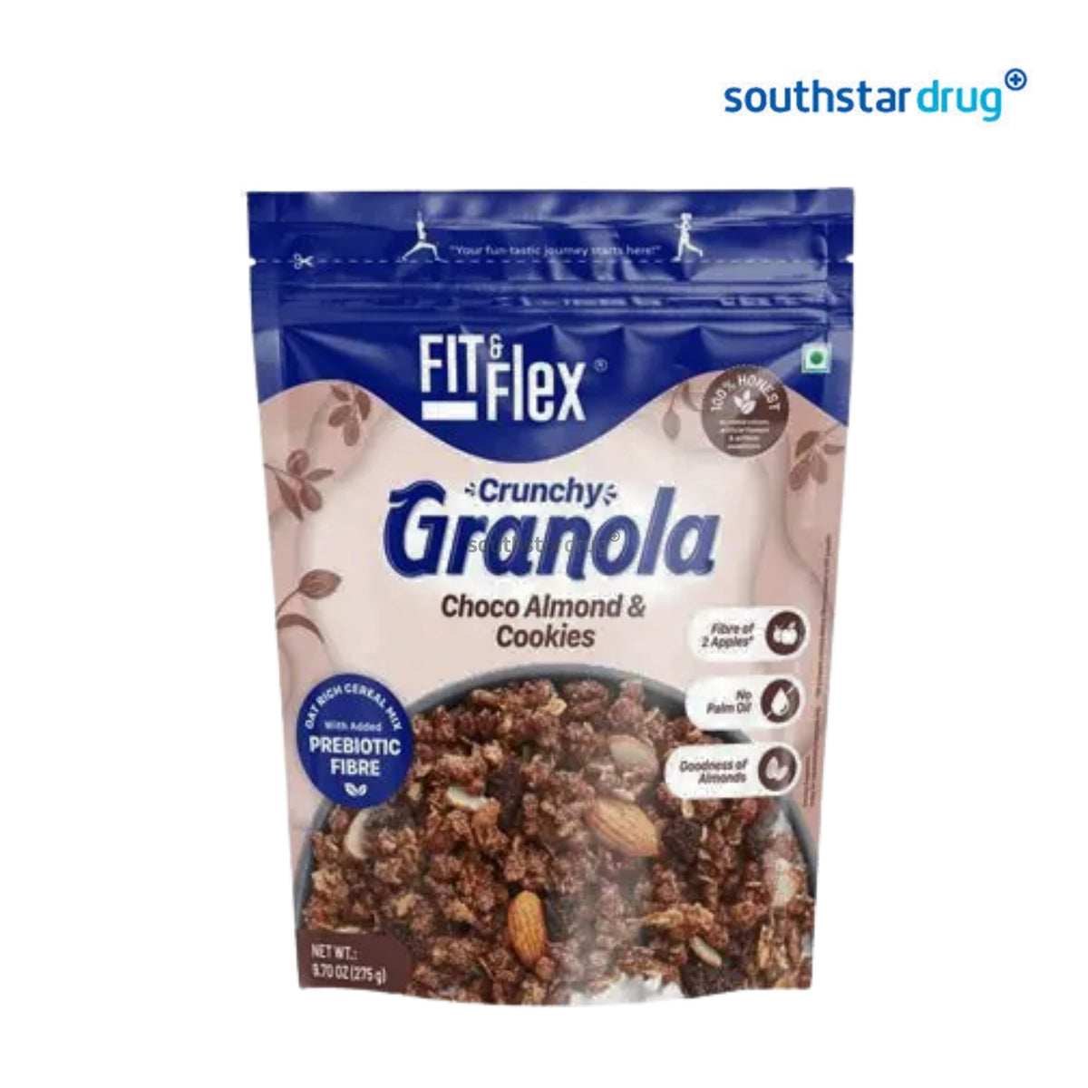 Fit&Flex Granola Chocolate Almond & Cookies 275g (1 Pack)