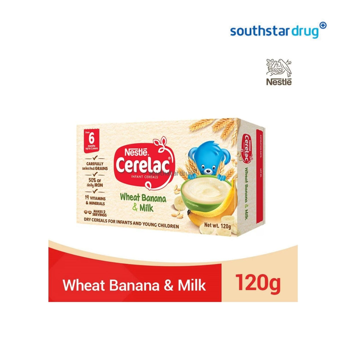 Cerelac Wheat Banana and Milk 120g