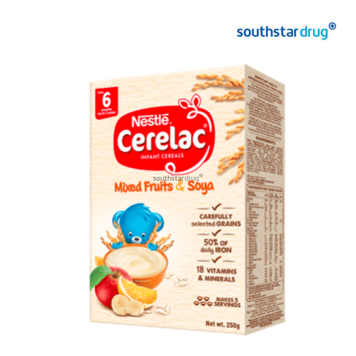 Cerelac Mixed Fruits & Soya Cereal 250g