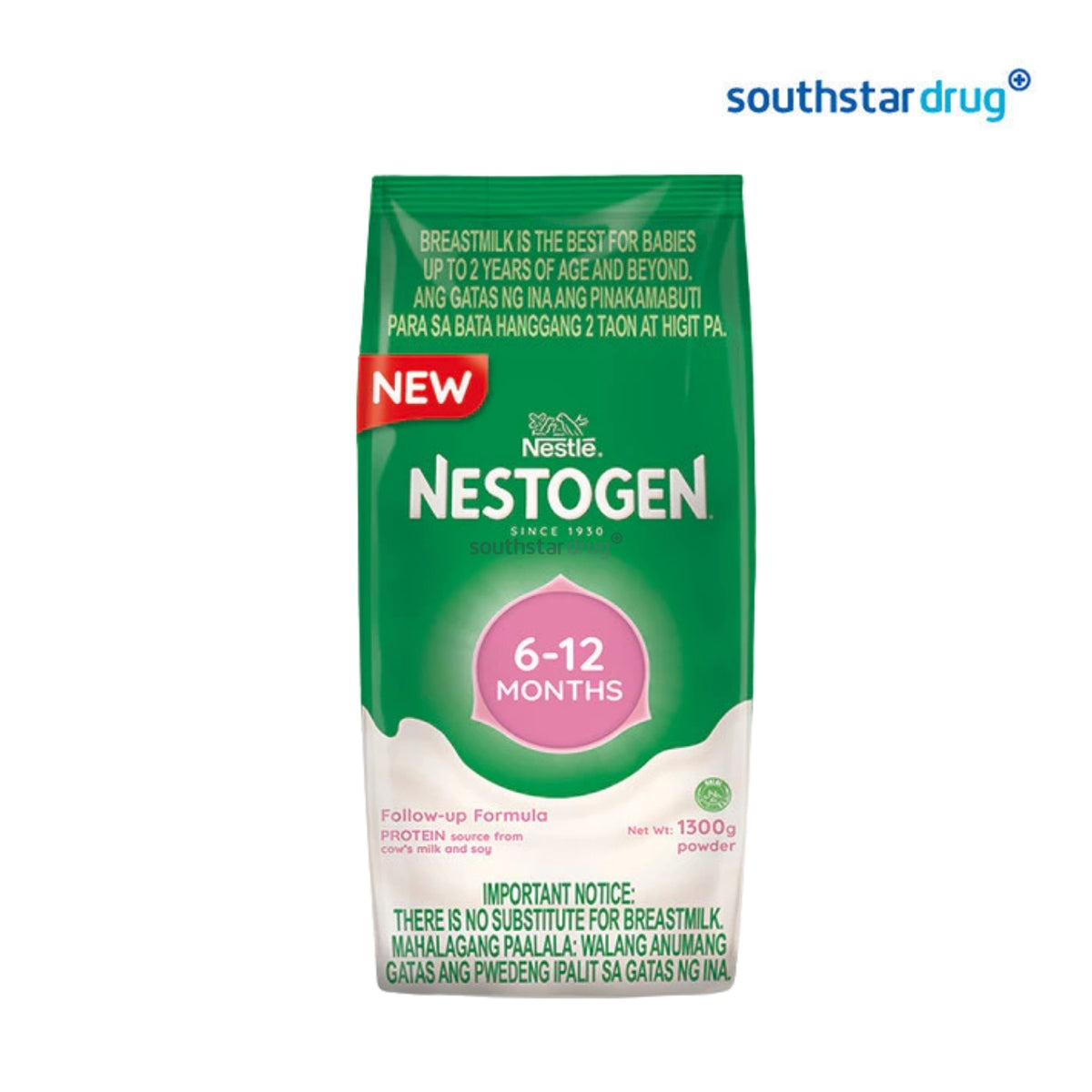 Nestogen Follow-Up Formula Milk 6 to 12 Months 1.3kg Pouch