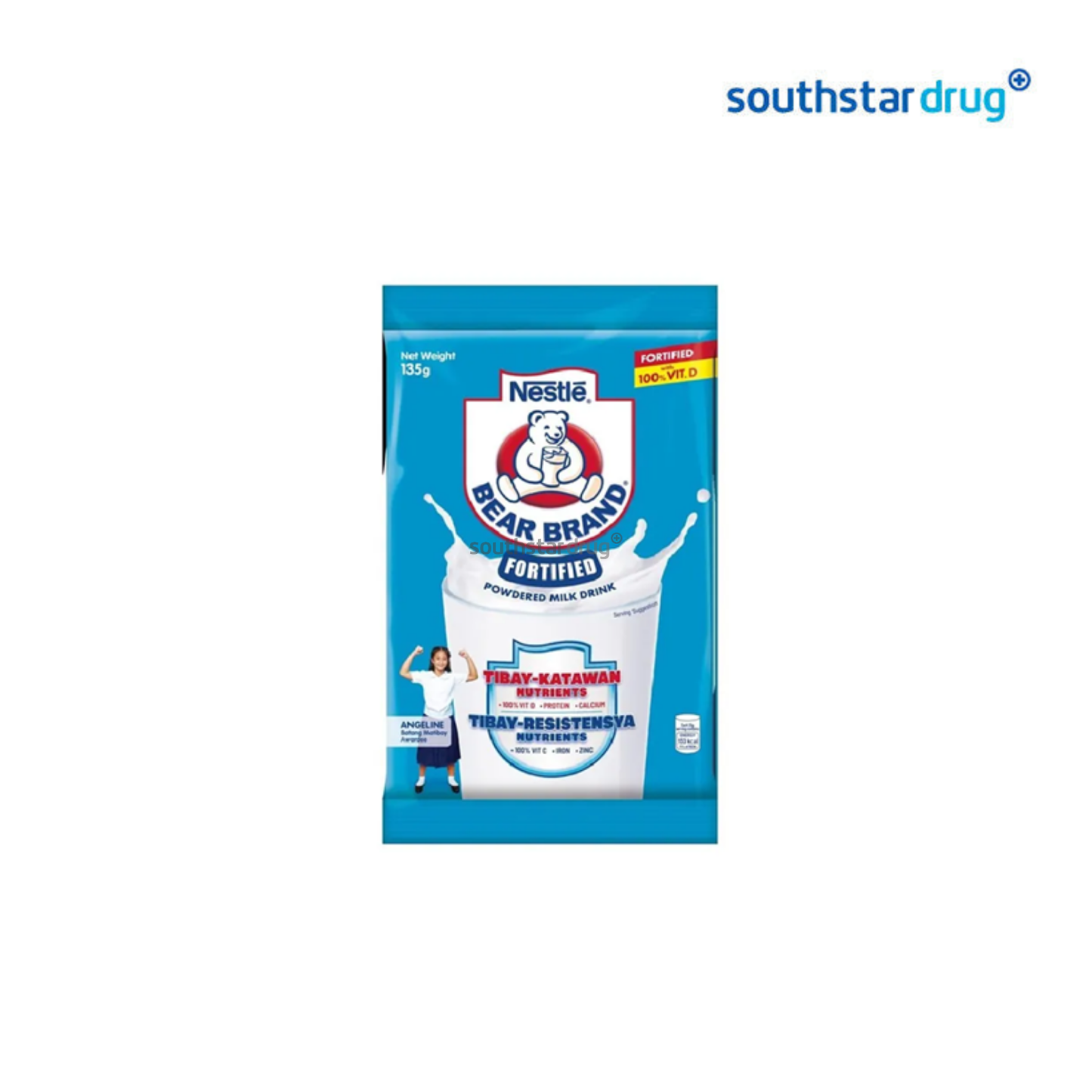 Bear Brand Fortified Milk 135g Pouch