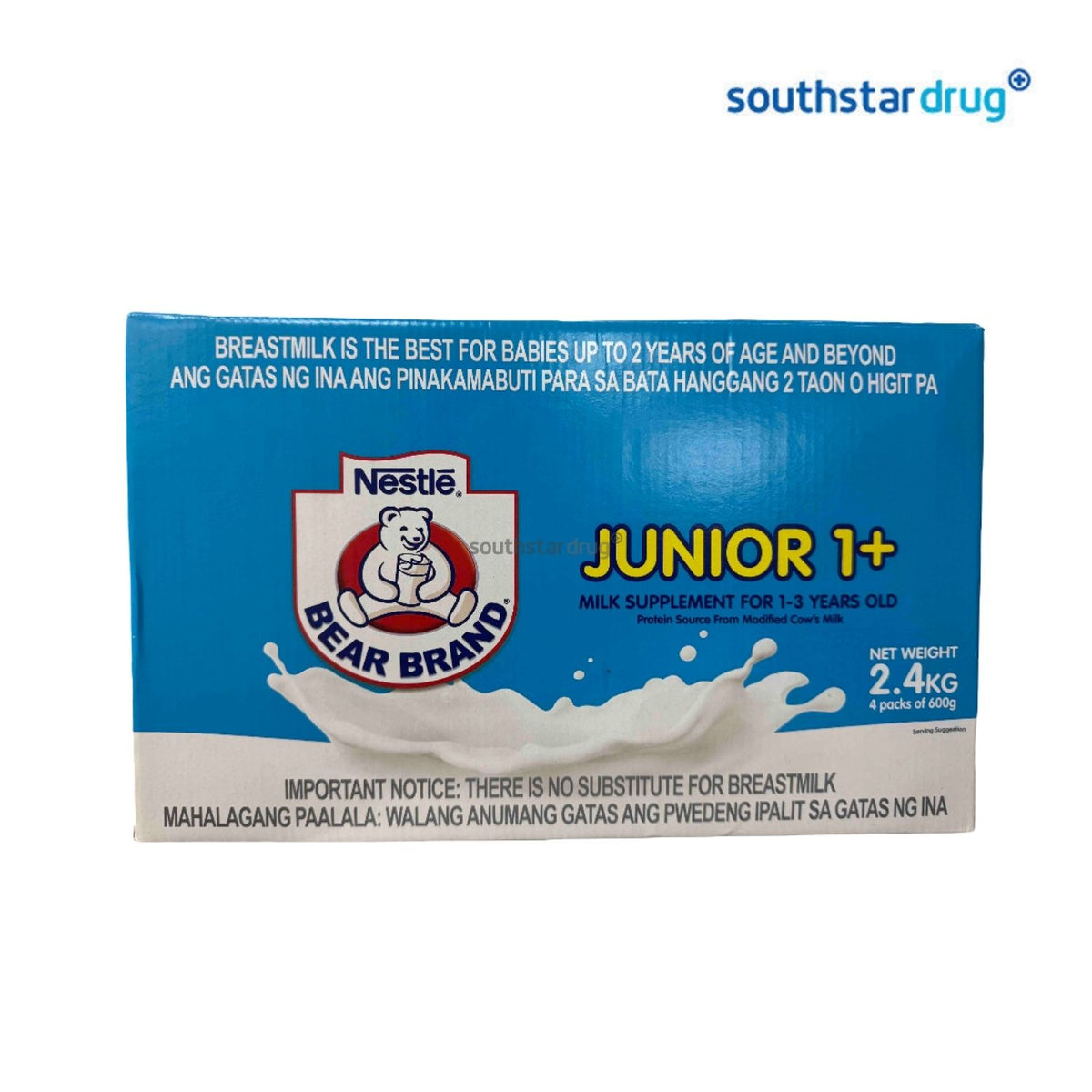 Bear Brand Junior Milk 1 to 3 Years 2.4kg Box