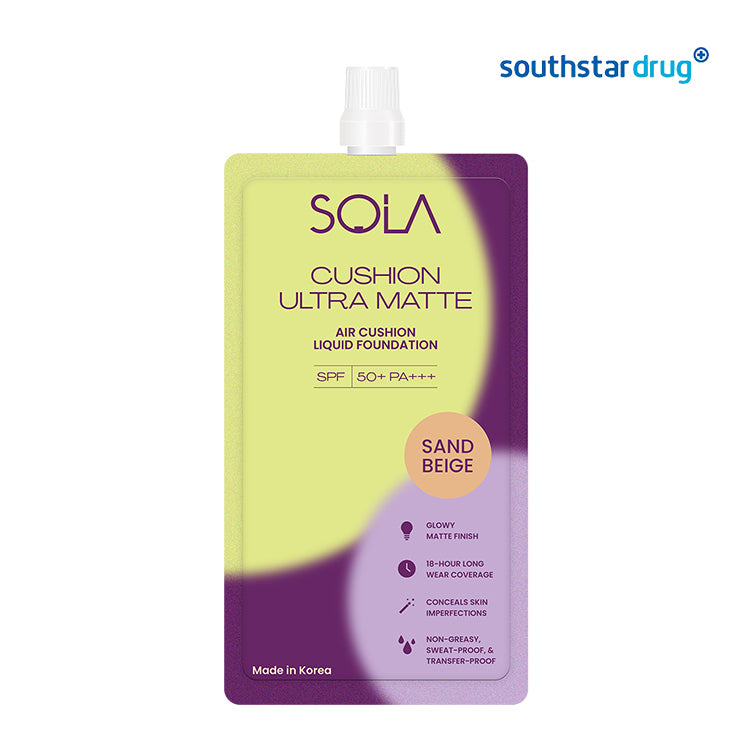 SOLA Liquid Cushion Foundation Sand Beige 7ml Sachet